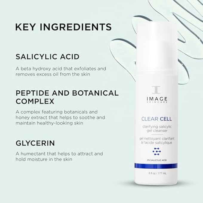 IMAGE SKINCARE IMAGE SKIN CARE CC-100N CLEAR CELL SALICYLIC GEL CLEANSER 177ML, MULTI, 6 FL OZ (PACK OF 1) - Image 3